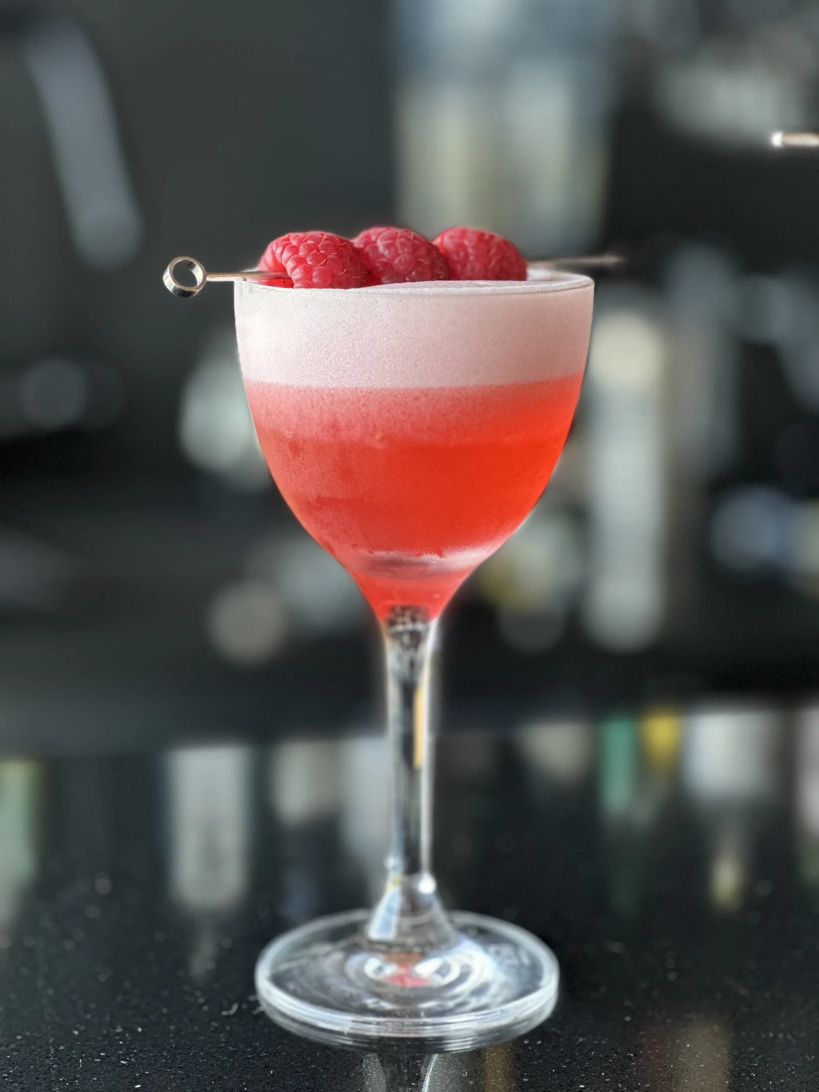 Our raspberries are destined for Clover Club cocktails