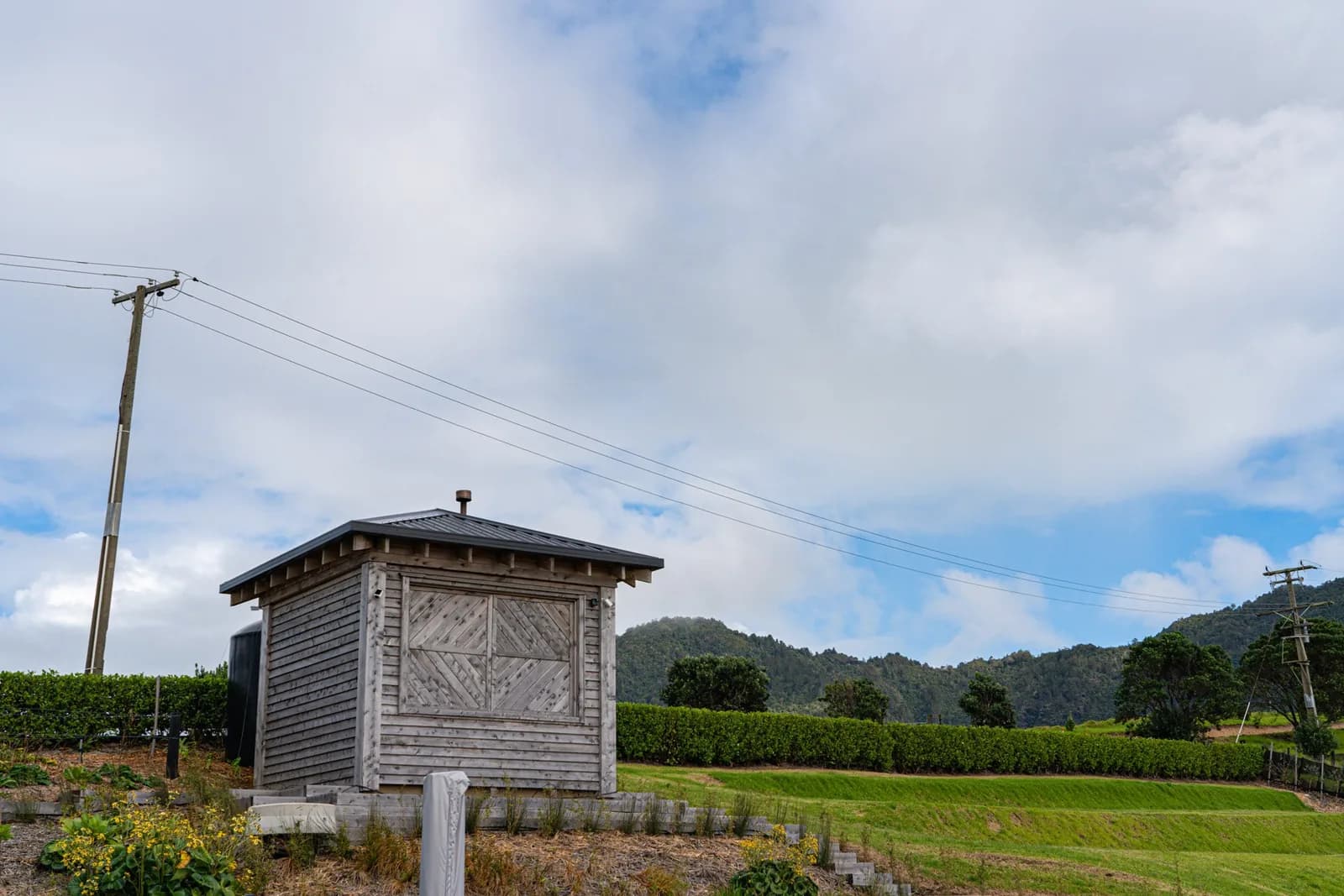 The Bath House from the carpark